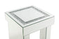 ACME Noralie End Table, Mirrored & Faux Diamond1 FredCo