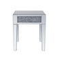 ACME Noralie End Table, Mirrored & Faux Diamonds FredCo