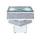 ACME Noralie End Table, Mirrored Diamonds FredCo