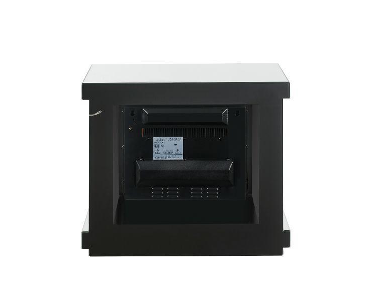 ACME Noralie Fireplace, LED, Mirrored & Faux Diamonds FredCo