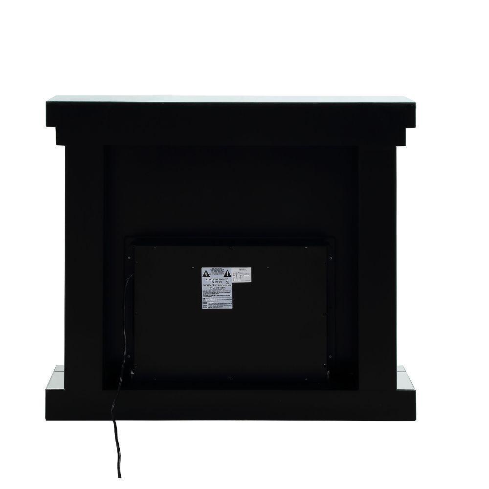 ACME Noralie Fireplace, Mirrored & Faux Diamonds FredCo
