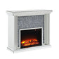 ACME Noralie Fireplace, Mirrored & Faux Diamonds6 FredCo