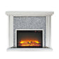 ACME Noralie Fireplace, Mirrored & Faux Diamonds6 FredCo