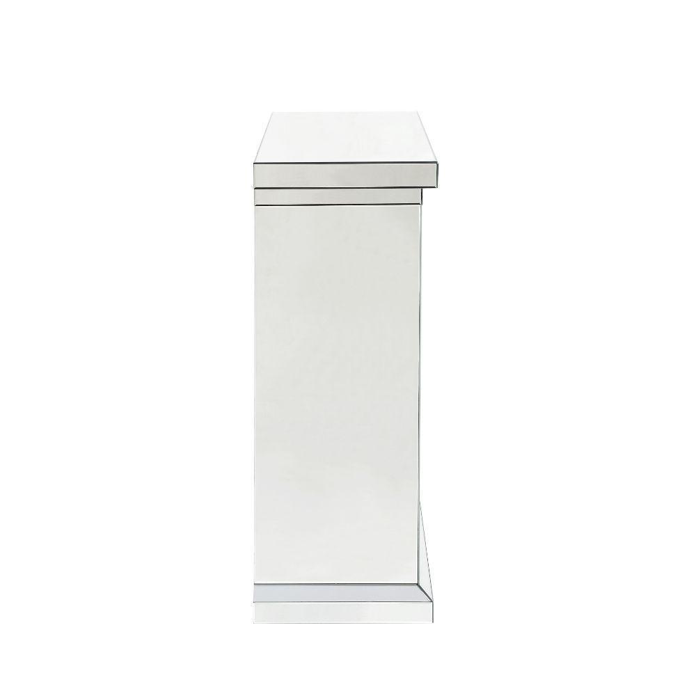 ACME Noralie Fireplace, Mirrored & Faux Diamonds6 FredCo