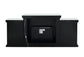 ACME Noralie Fireplace w/LED, Mirrored & Faux Diamonds FredCo