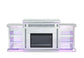 ACME Noralie Fireplace w/LED, Mirrored & Faux Diamonds FredCo