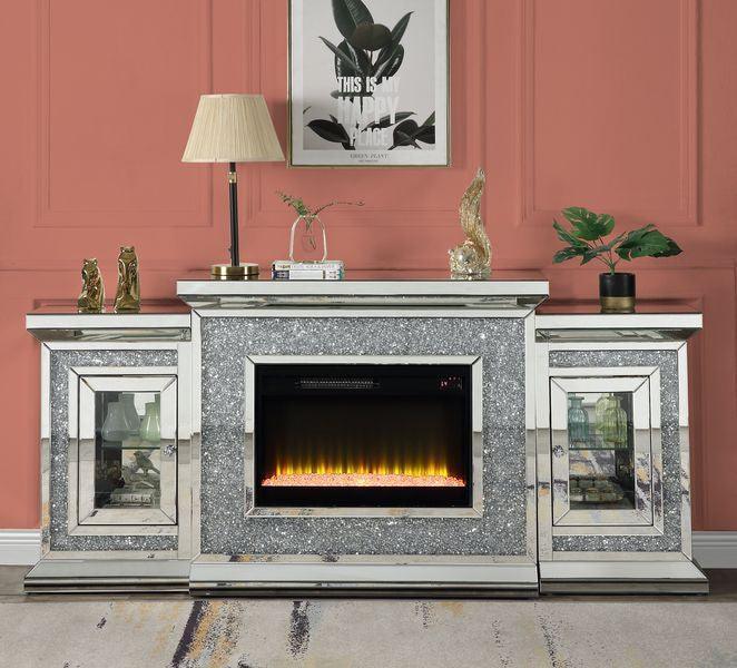ACME Noralie Fireplace w/LEDs FredCo