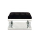 ACME Noralie Ottoman, Mirrored & Faux Diamonds FredCo