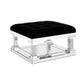 ACME Noralie Ottoman, Mirrored & Faux Diamonds FredCo