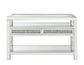 ACME Noralie Sofa Table, Mirrored & Faux Diamonds FredCo