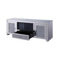 ACME Noralie TV Stand, Mirrored & Faux Diamonds FredCo