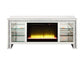 ACME Noralie TV Stand w/Fireplace & LED, Mirrored & Faux Diamonds FredCo
