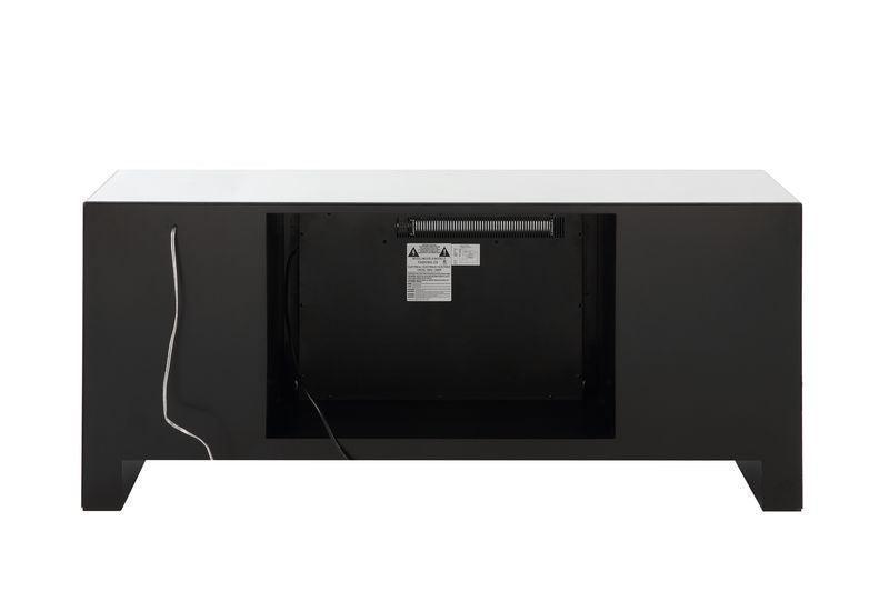 ACME Noralie TV Stand w/Fireplace & LED, Mirrored & Faux Diamonds FredCo