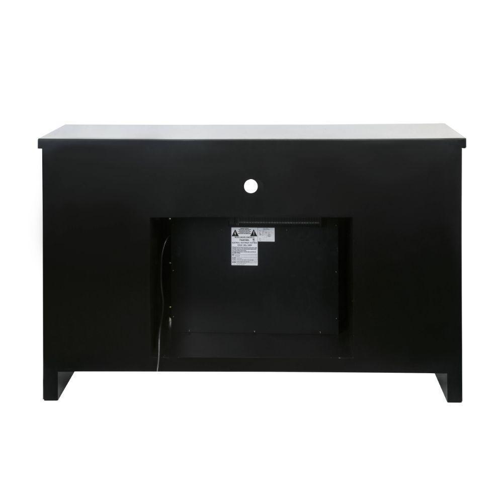 ACME Noralie TV Stand w/Fireplace, Mirrored & Faux Diamonds 1 FredCo