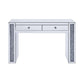 ACME Noralie Vanity Desk, Mirrored & Faux Diamonds FredCo