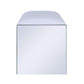 ACME Noralie Vanity Stool, PU, Mirrored & Faux Diamonds FredCo