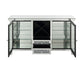 ACME Noralie Wine Cabinet w/LEDs, Mirrored & Faux Diamonds FredCo