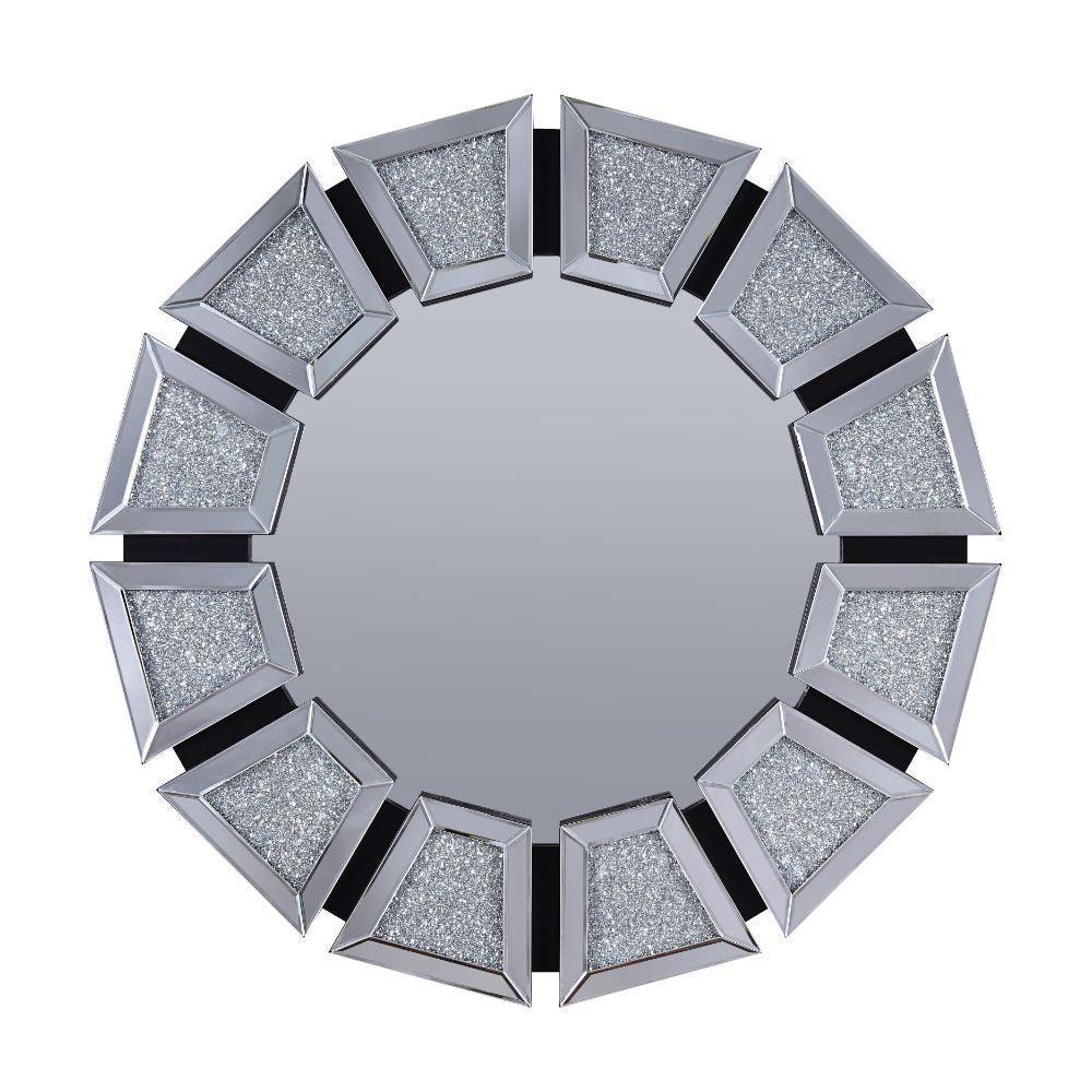 ACME Nowles Wall Decor, Mirrored & Faux Stones FredCo