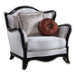 ACME Nurmive Chair w/2Pillows, Beige Fabric FredCo