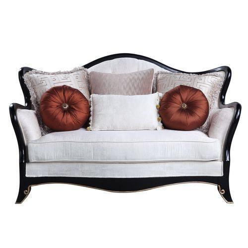 ACME Nurmive Loveseat w/6Pillows, Beige Fabric FredCo