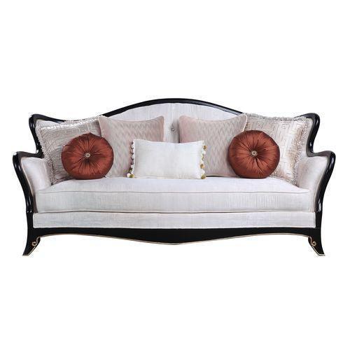 ACME Nurmive Sofa w/7Pillows, Beige Fabric FredCo
