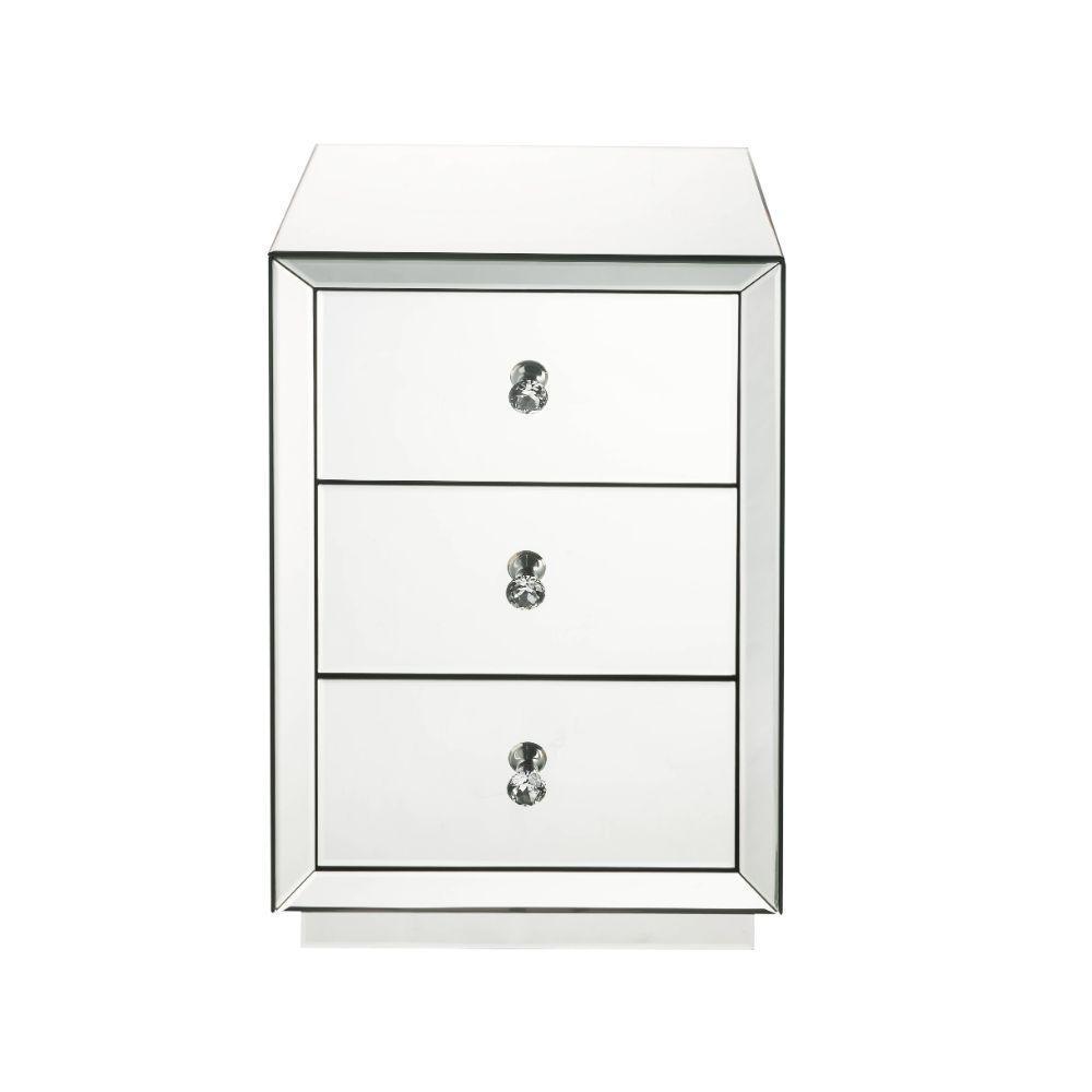 ACME Nyoka Accent Table, Mirrored FredCo