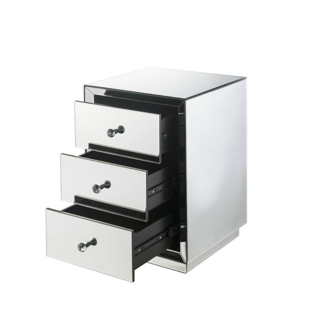 ACME Nyoka Accent Table, Mirrored FredCo