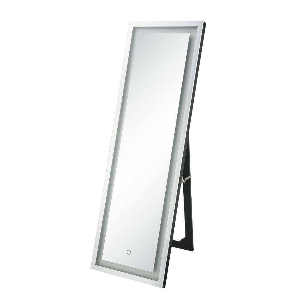 ACME Nyoka Floor Mirror w/LED, Mirrored FredCo