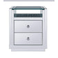 ACME Nysa Accent Table, Mirrored & Faux Crystals FredCo