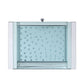 ACME Nysa Accent Table, Mirrored & Faux Crystals FredCo
