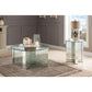 ACME Nysa Coffee Table, Mirrored & Faux Crystal FredCo