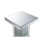 ACME Nysa End Table, Mirrored & Faux Crystals FredCo