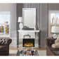 ACME Nysa Fireplace, Mirrored & Faux Crystals FredCo