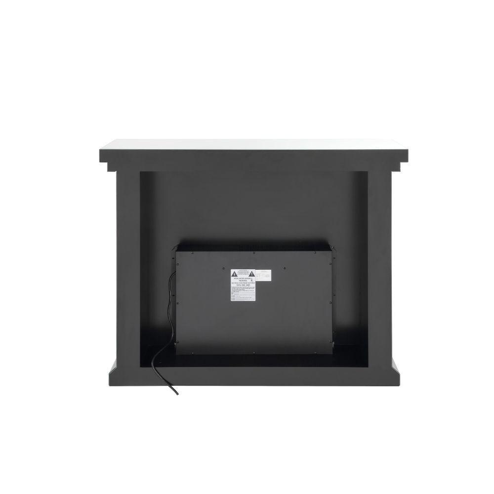 ACME Nysa Fireplace, Mirrored & Faux Crystals FredCo
