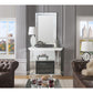 ACME Nysa Fireplace, Mirrored & Faux Crystals FredCo