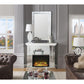 ACME Nysa Fireplace, Mirrored & Faux Crystals FredCo