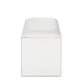 ACME Nysa Vanity Stool, Ivory PU, Mirrored & Faux Crystals FredCo