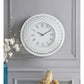 ACME Nysa Wall Clock, Mirrored & Faux Crystals FredCo