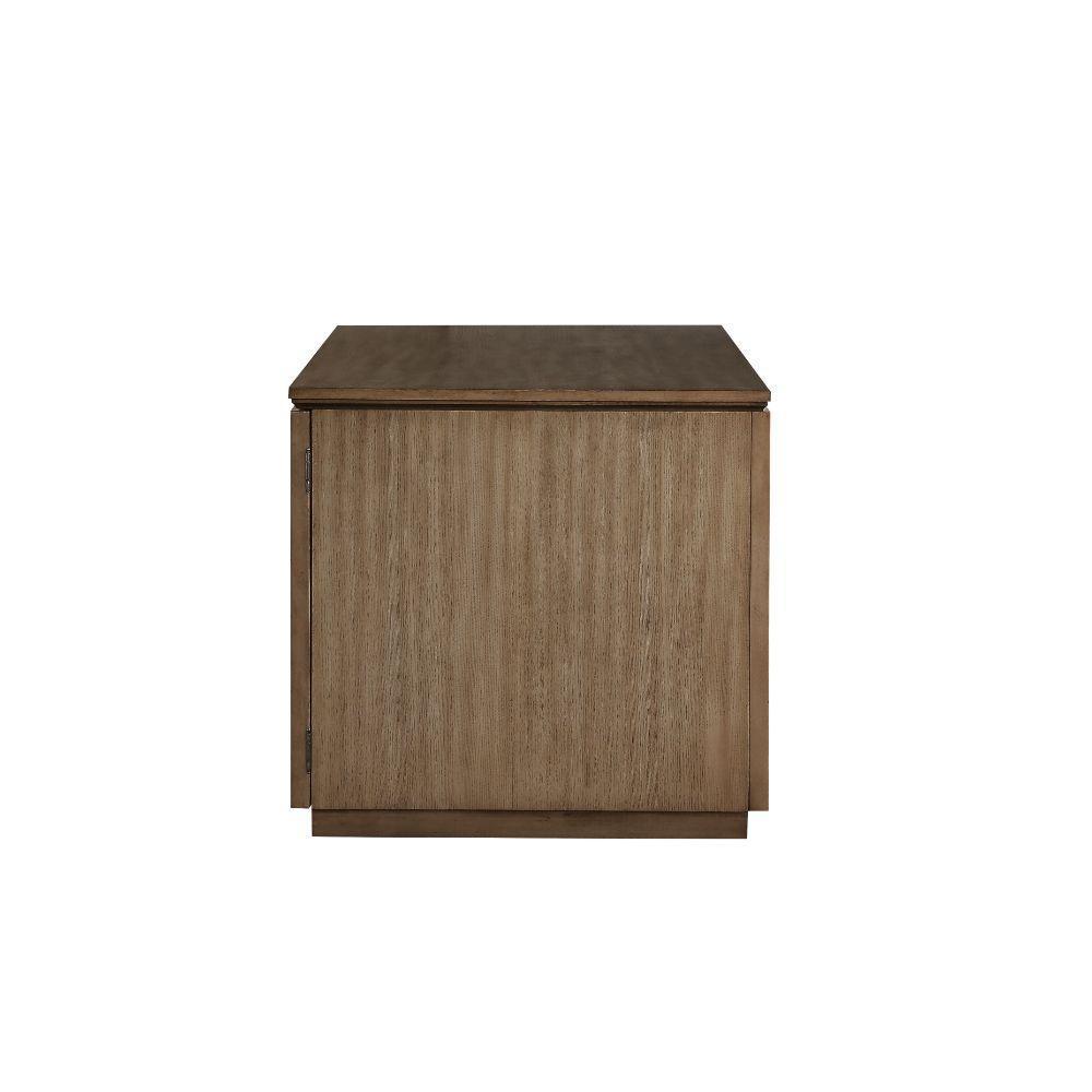 ACME Orianne Computer Desk & Hutch, Antique Gold 93790 FredCo
