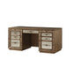 ACME Orianne Computer Desk & Hutch, Antique Gold 93790 FredCo
