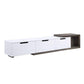 ACME Orion TV Stand, White High Gloss & Rustic Oak FredCo