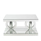 ACME Ornat Coffee Table , Mirrored & Faux Diamonds FredCo