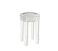 ACME Ornat End Table, Mirrored & Faux Diamonds FredCo