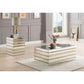 ACME Osma Coffee Table, Mirrored & Gold FredCo