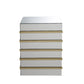 ACME Osma End Table, Mirrored & Gold FredCo