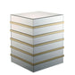 ACME Osma End Table, Mirrored & Gold FredCo