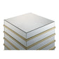 ACME Osma End Table, Mirrored & Gold FredCo