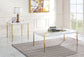 ACME Otrac Coffee Table, White & Gold Finish FredCo