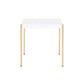 ACME Otrac End Table, White & Gold Finish FredCo