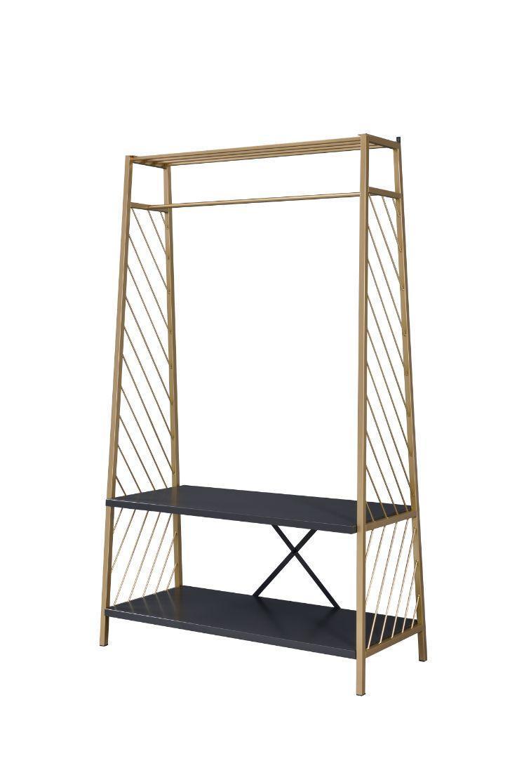 ACME Pahor Hall Tree, Gold & Black Finish FredCo